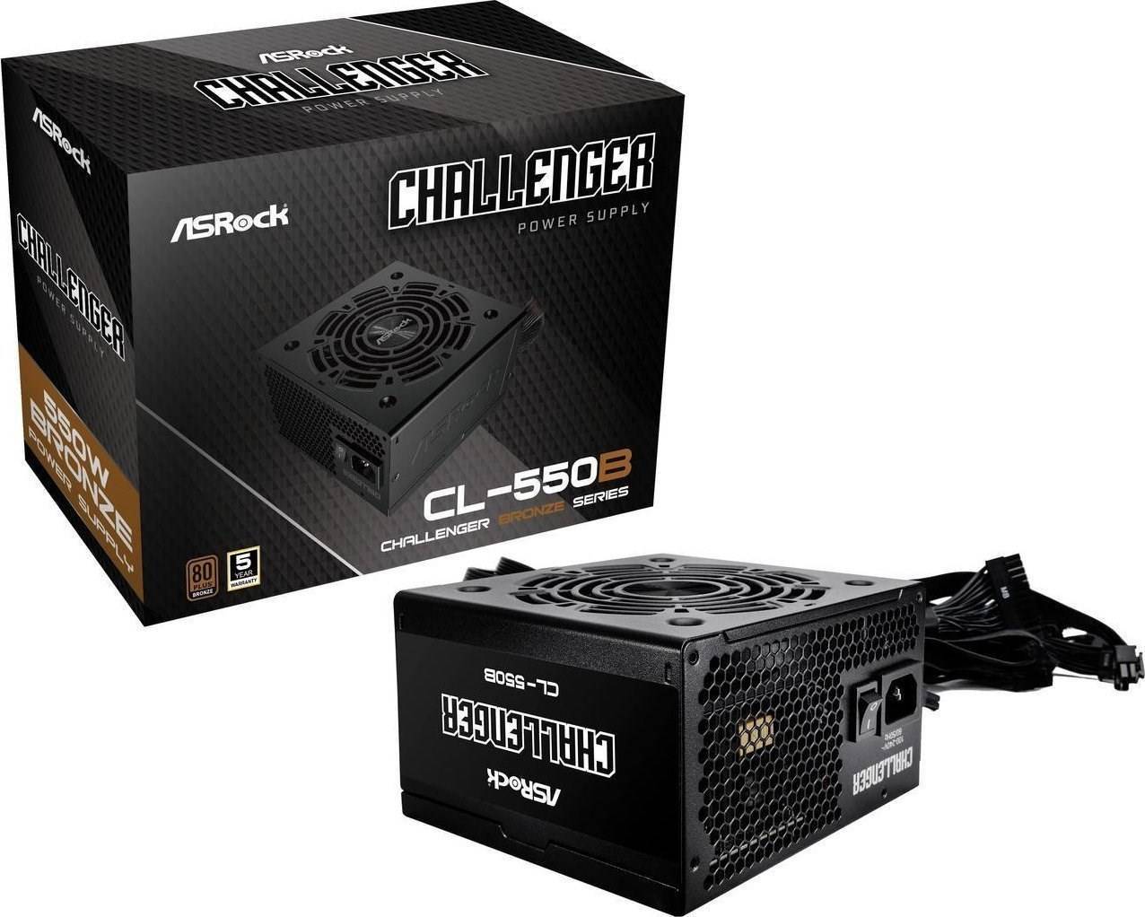 ASRock Challenger Series CL-550B 550W ATX 80+ Bronze black retail Multimedia-Technik Netzteile PC