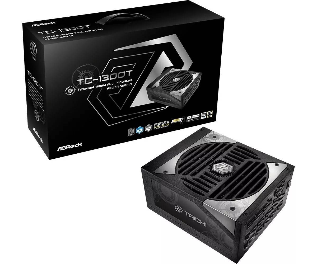 ASRock Taichi Series TC-1300T 1300W ATX 80+ Titanium black retail Multimedia-Technik Netzteile PC