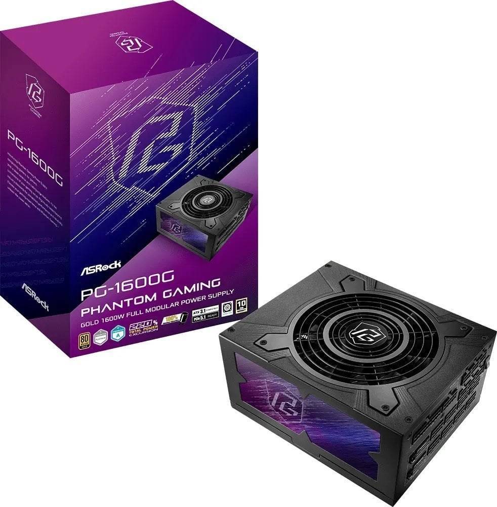 ASRock Phantom Gaming PG-1600G 1600W ATX 80+ Gold black retail Multimedia-Technik Netzteile PC