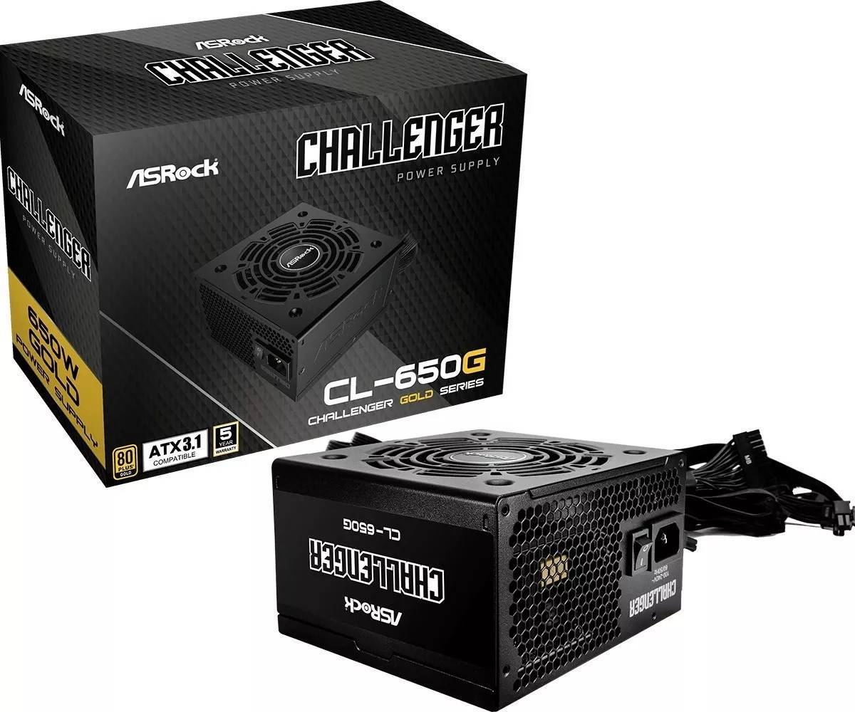 ASRock Challenger Series CL-650G 650W ATX 80+ Gold black retail Multimedia-Technik Netzteile PC