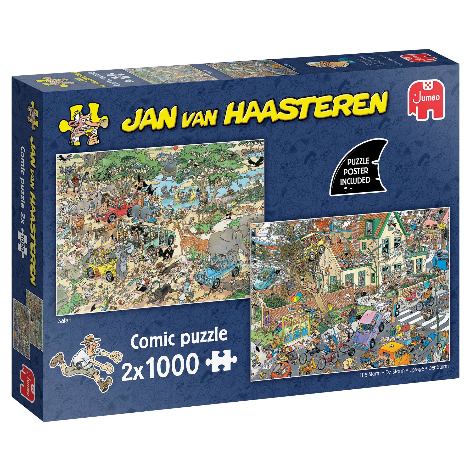 Jan van Haasteren, Safari & Der Sturm, 2x1000 Teile Puzzle