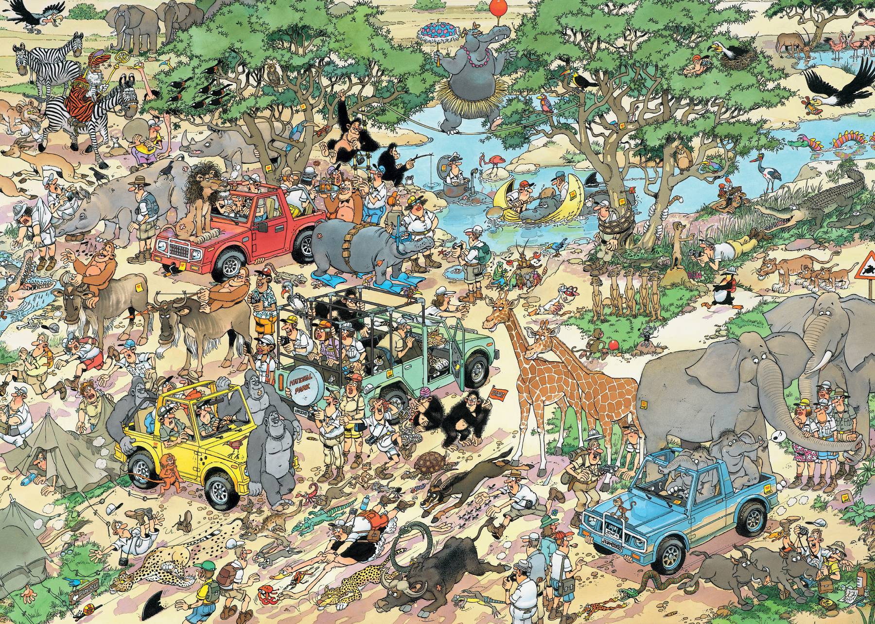 Jan van Haasteren, Safari & Der Sturm, 2x1000 Teile Puzzle