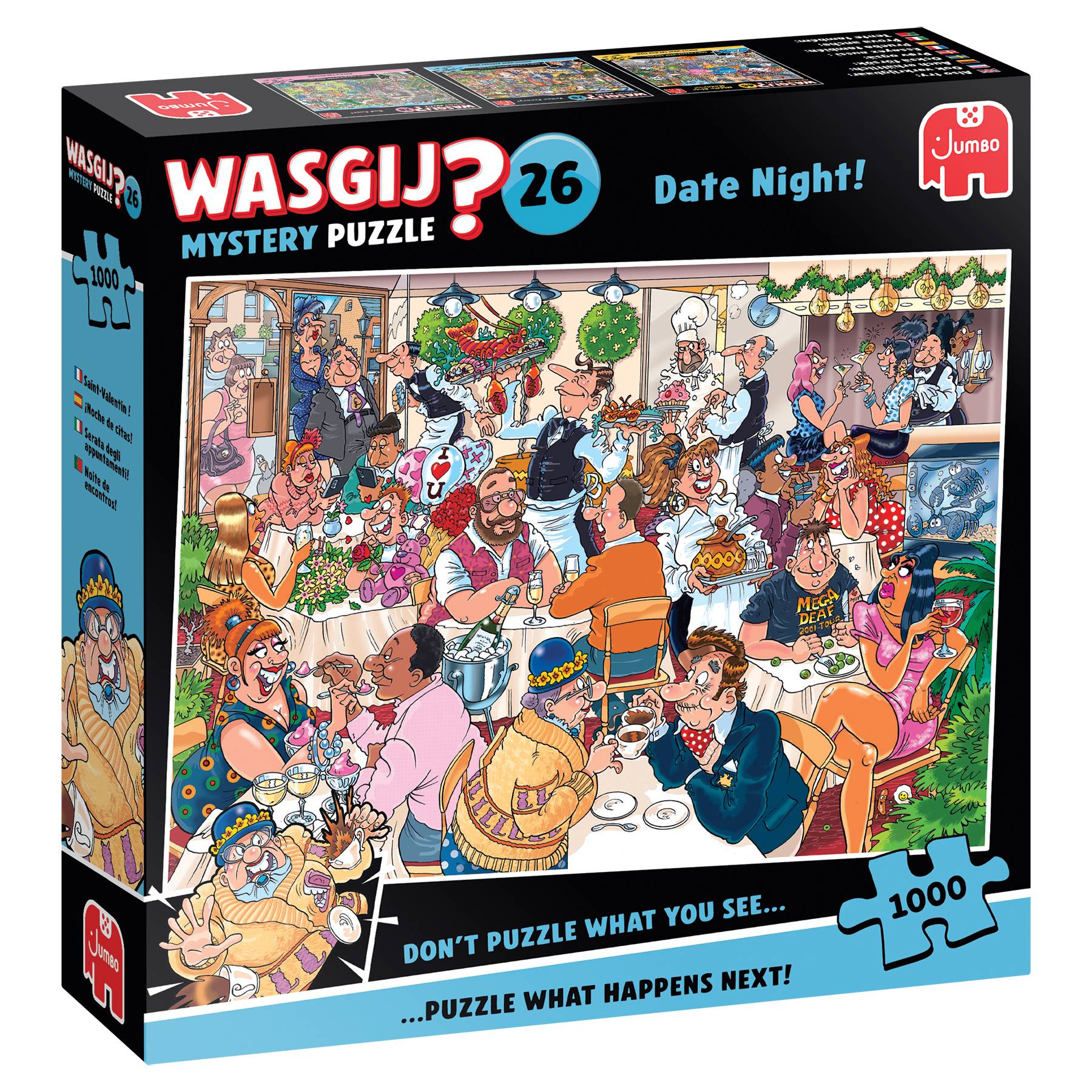 Wasgij Mystery 26, Date-Abend, 1000 Teile Puzzle