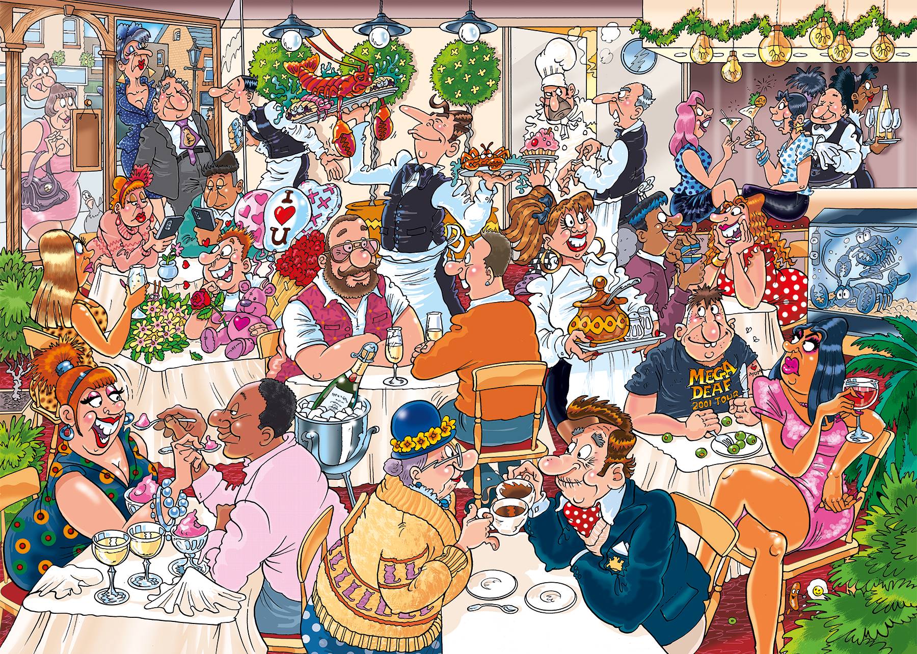Wasgij Mystery 26, Date-Abend, 1000 Teile Puzzle