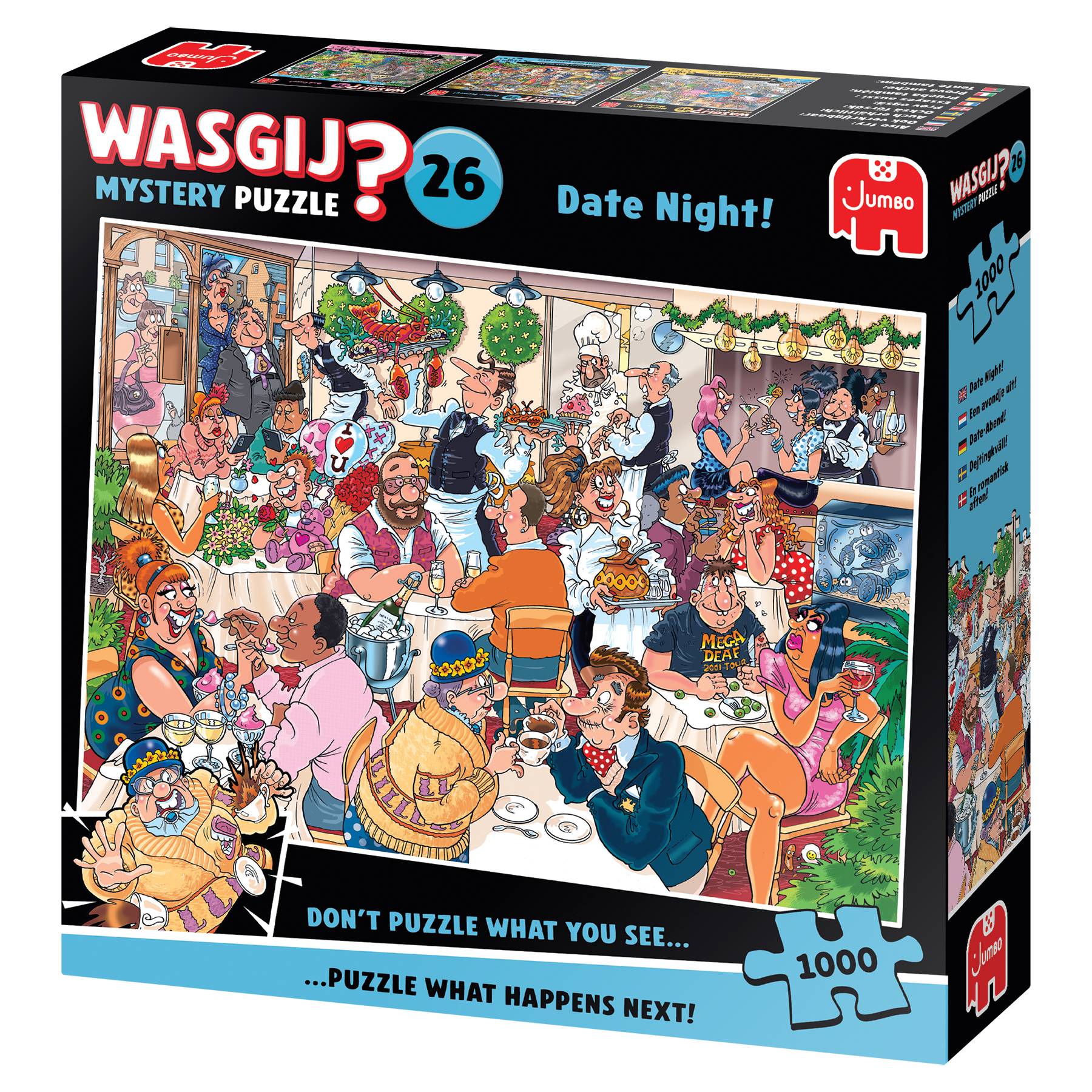 Wasgij Mystery 26, Date-Abend, 1000 Teile Puzzle