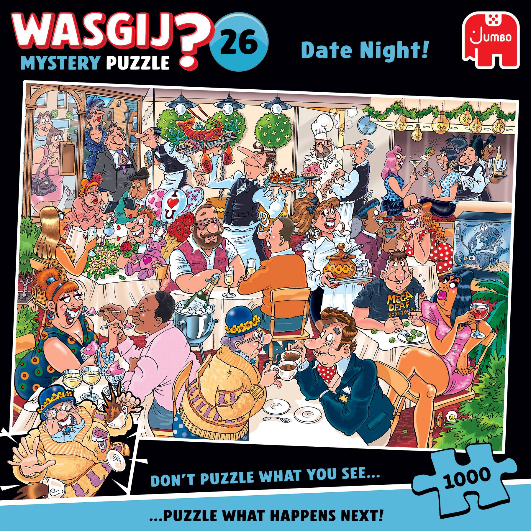 Wasgij Mystery 26, Date-Abend, 1000 Teile Puzzle