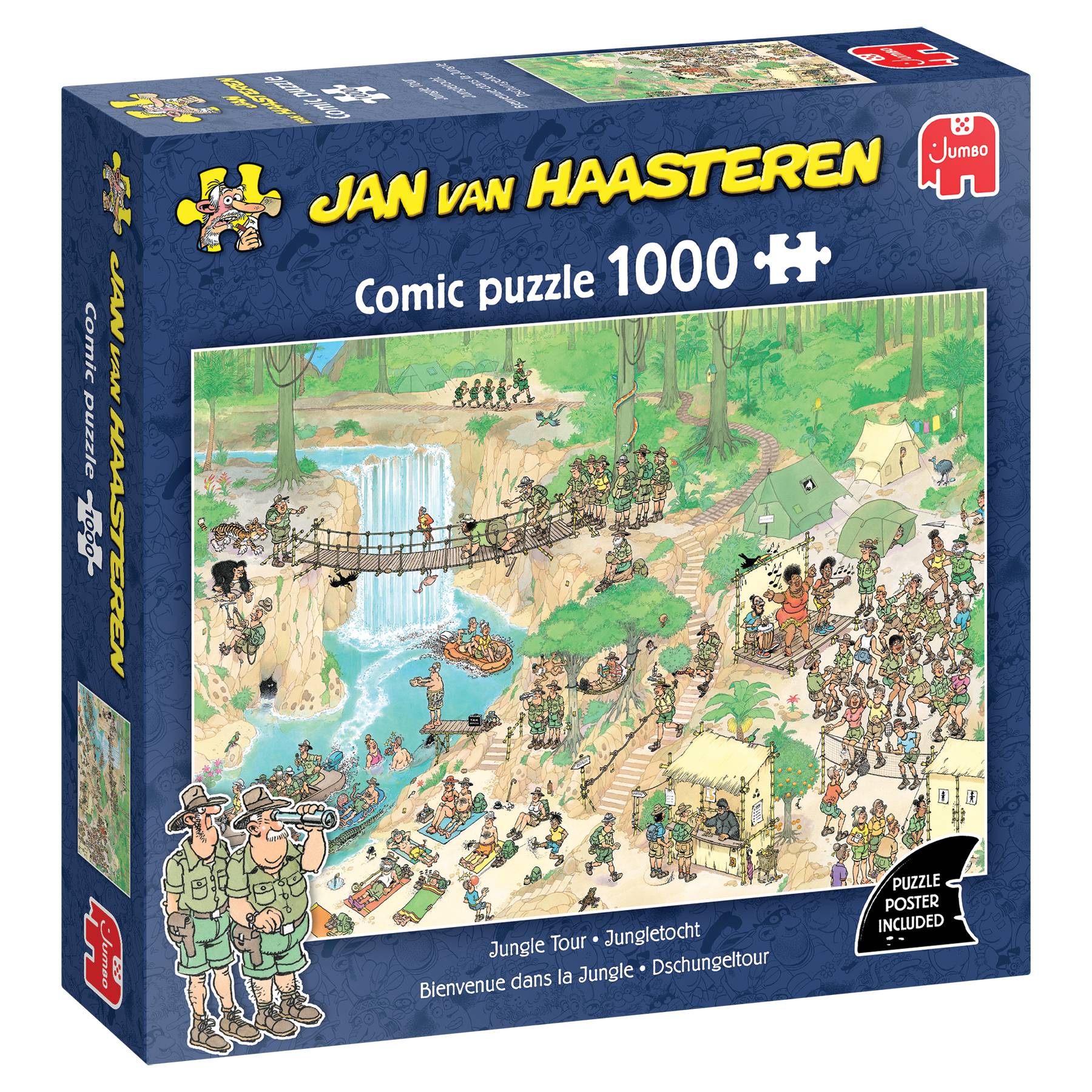 Jan van Haasteren, Dschungeltour, 1000 Teile Puzzle