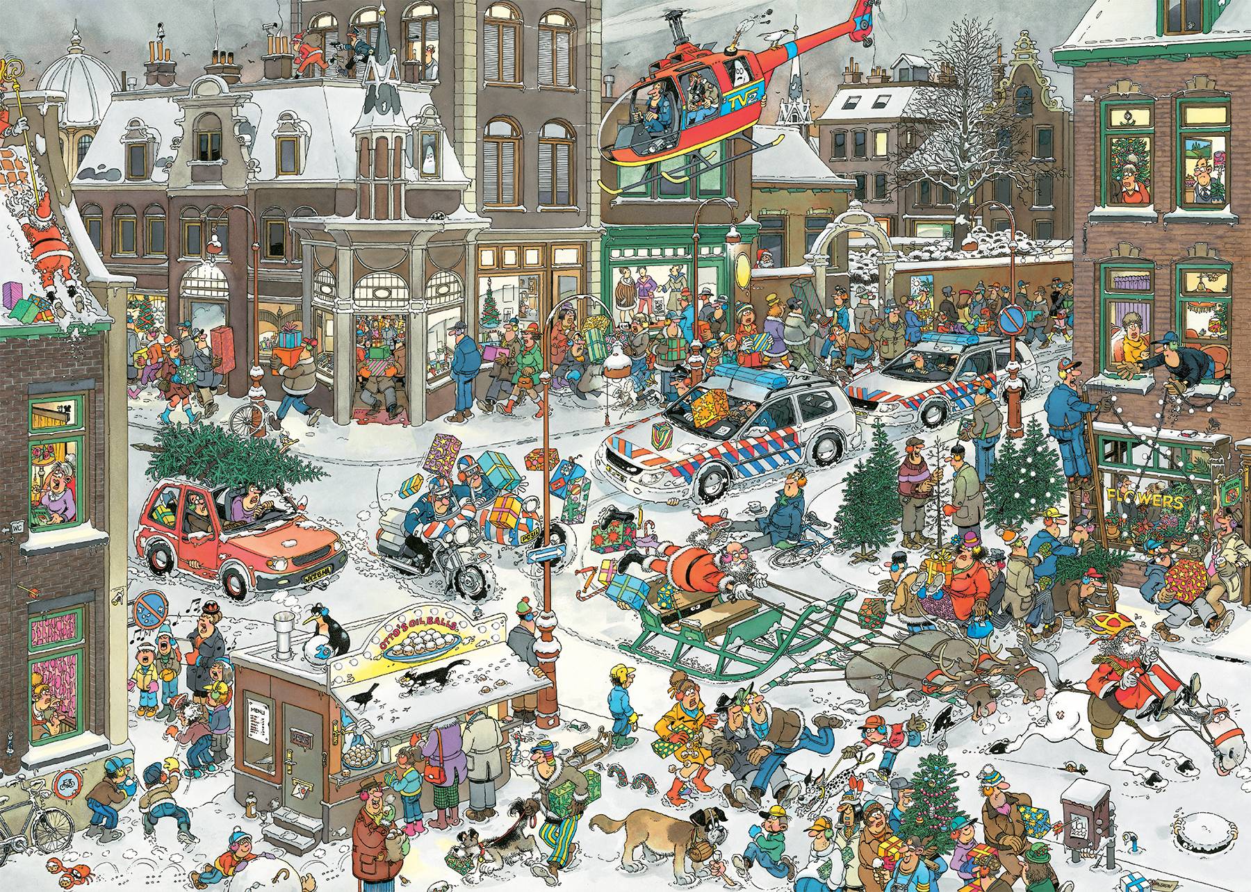 Jan van Haasteren, Die Weihnachten, 1000 Teile Puzzle