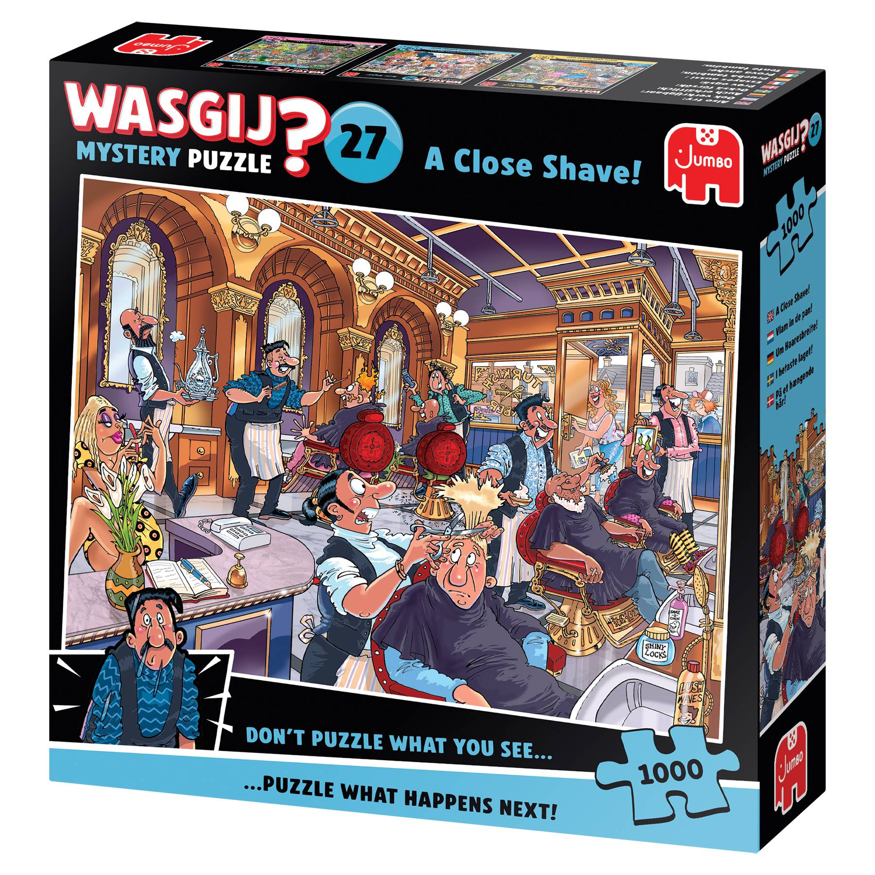 Wasgij Mystery 27, Um Haaresbreite, 1000 Teile Puzzle