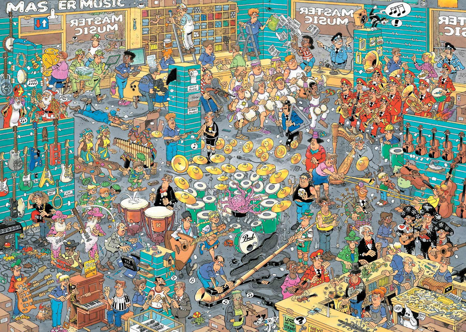 Jan van Haasteren, Das Musikgeschäft & Urlaubsvorfreude, Puzzle