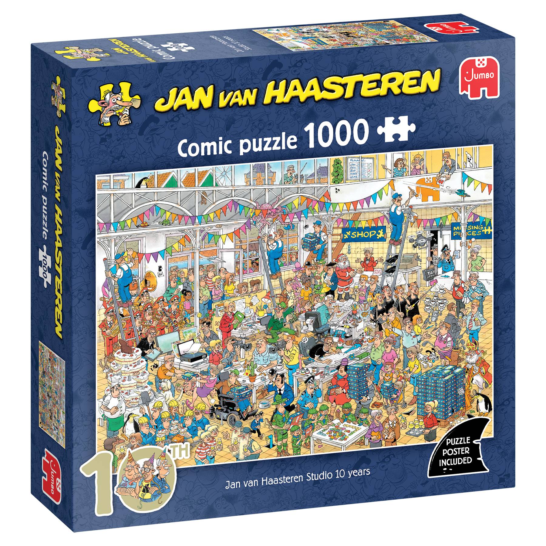 Jan van Haasteren, Jan van Haasteren Studio 10 Jahre, 1000 Teile Puzzle
