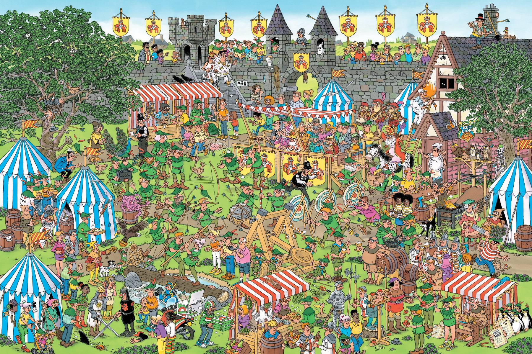 Jan van Haasteren, Robin Hood Festival, 1500 Teile Puzzle