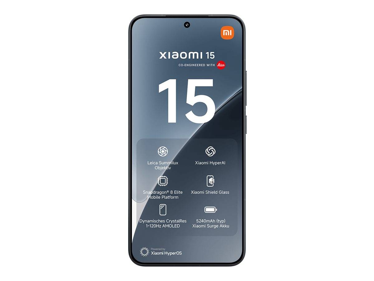 Xiaomi 15 - 5G Smartphone - Dual-SIM - RAM 12 GB / Interner Speicher 256 GB - OLED-Display - 6.36" - 2670 x 1200 Pixel (120 Hz)