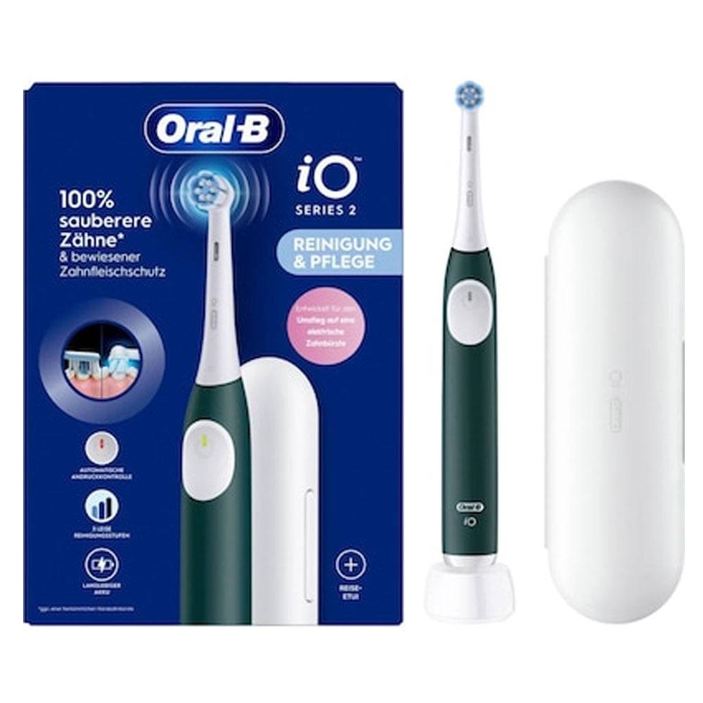Oral-B iO Series 2 Elektrische Zahnbürste+ Reiseetui Forest Green