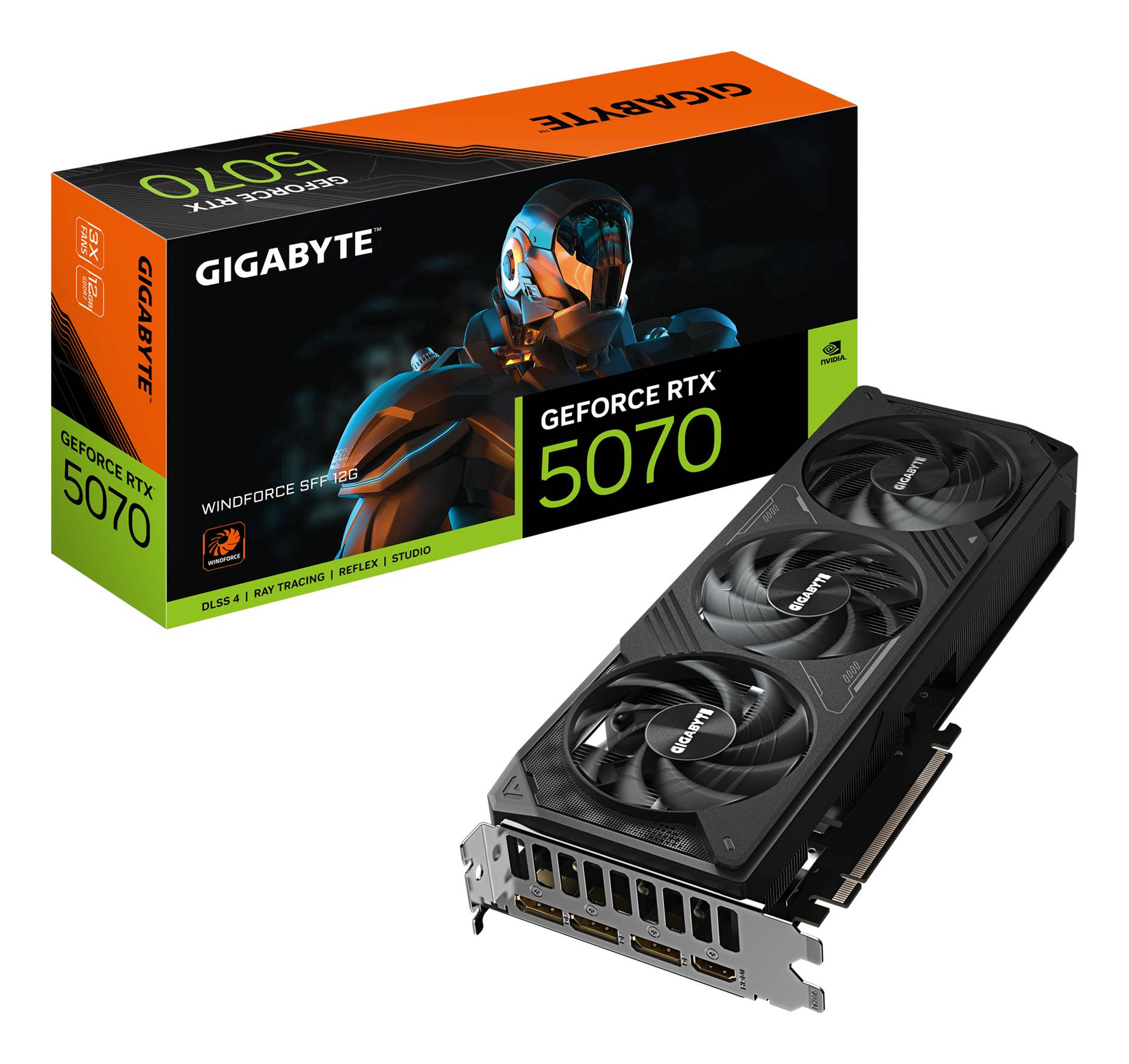 Gigabyte RTX5070 Windforce 12GB GDDR7 HDMI 3xDP