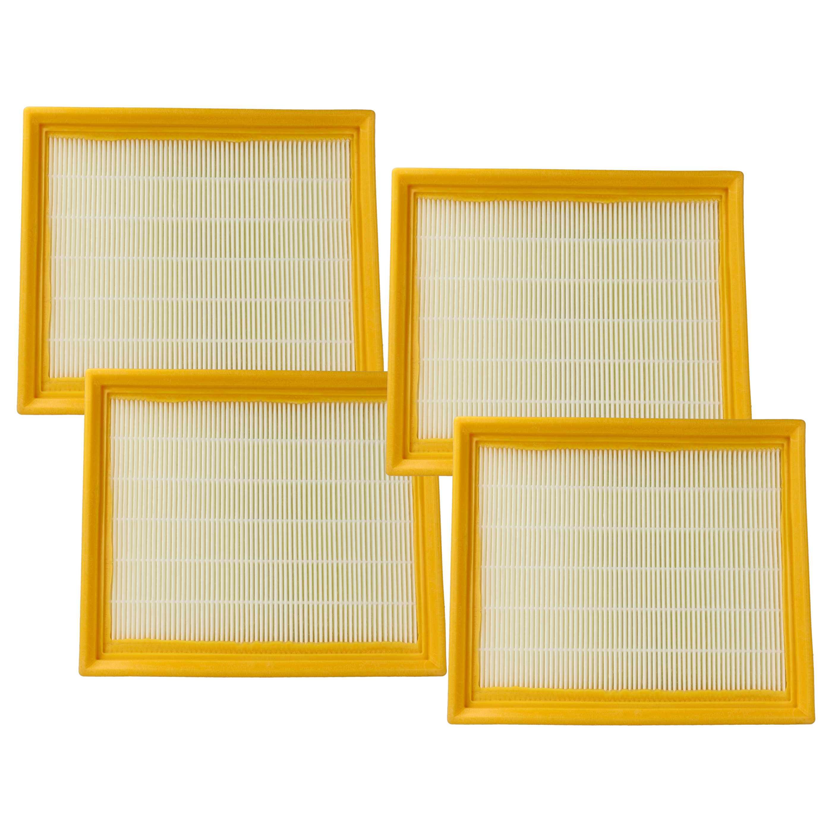 vhbw 4x Staubsaugerfilter Ersatz für Festo 496170, 496172, 4.96170, 4.96172 für Staubsauger - HEPA-Filter Gelb Weiß