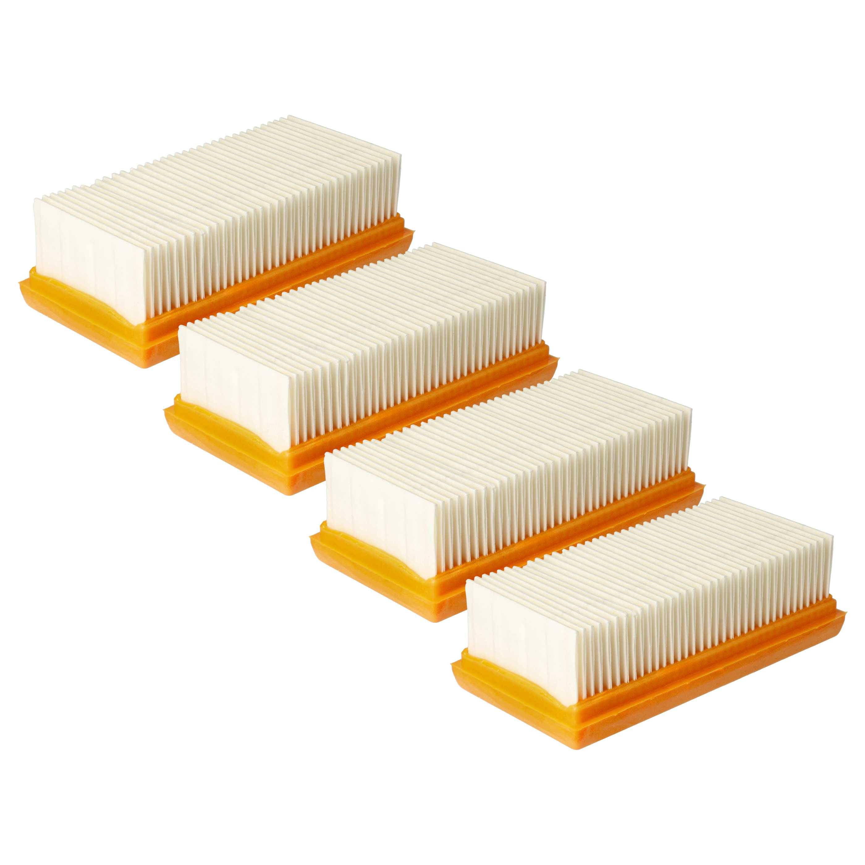 vhbw 4x Flachfaltenfilter Ersatz für Flex 445.134 für Staubsauger - Motorkühlluftfilter