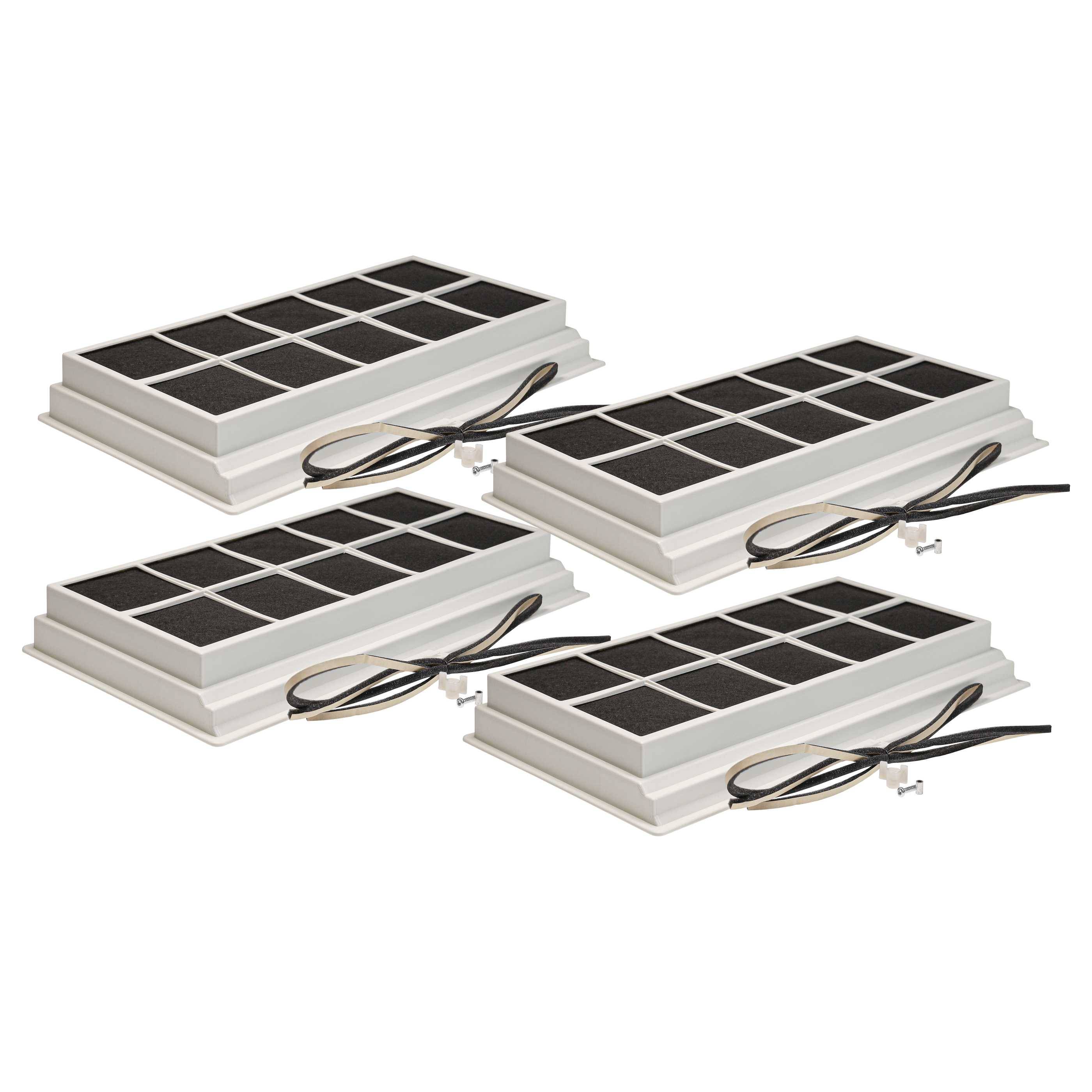 vhbw 4x Aktivkohlefilter kompatibel mit Siemens LU11041, LU11021, LU1202, LU11020, LU120054, LU1200 Dunstabzugshaube - 49,5 x 29,5 x 6,2 cm