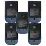 vhbw 5x Akku kompatibel mit Ascom 9D62, D62 DECT, i62, DH4-ACAB schnurlos Festnetz Telefon (900 mAh, 3,7 V, Li-Ion) Blau Grau vhbw 5x Akku kompatibel mit Ascom 9D62, D62 DECT, i62, DH4-ACAB schnurlos Festnetz Telefon (900 mAh, 3,7 V, Li-Ion) Blau Grau
