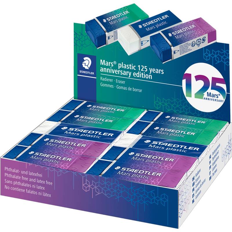 STAEDTLER Kunststoff-Radierer Mars plastic, 20er Display