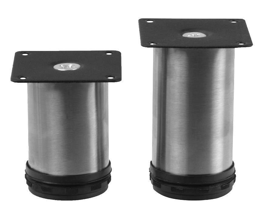 ECHT Edelstahl Möbelfuß 80mm 100mm Möbelfüße Sockelfuß Sockelfüße Möbel Fuß Füße 100mm