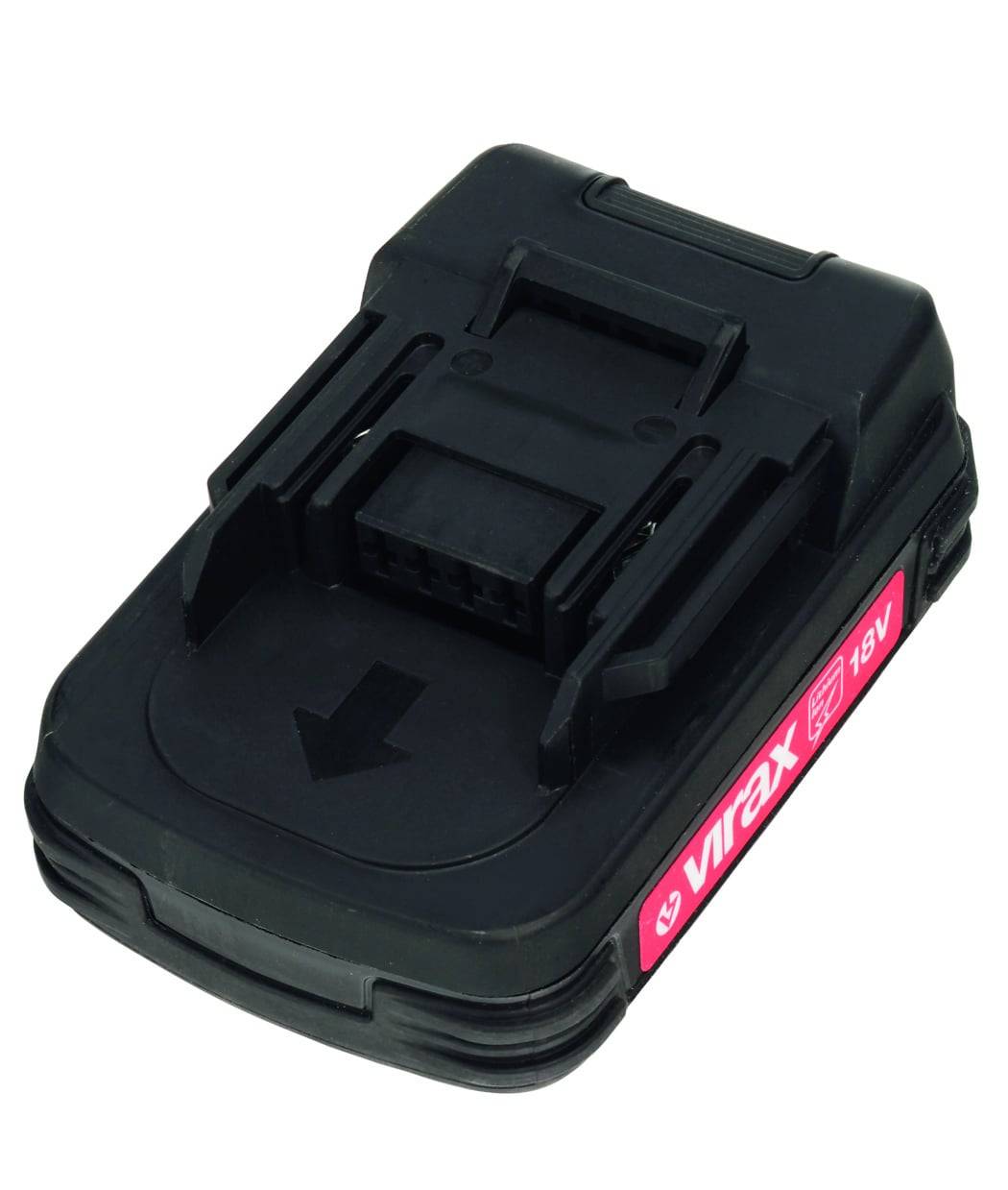 Ein schwarzes Batteriepack mit der Aufschrift 