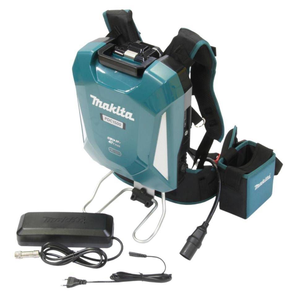 Makita rückentragbarer-Akku PDC1500A01, mit Schulter-und Hüftgurt, 11,1kg, 369 x 312 x 131 mm