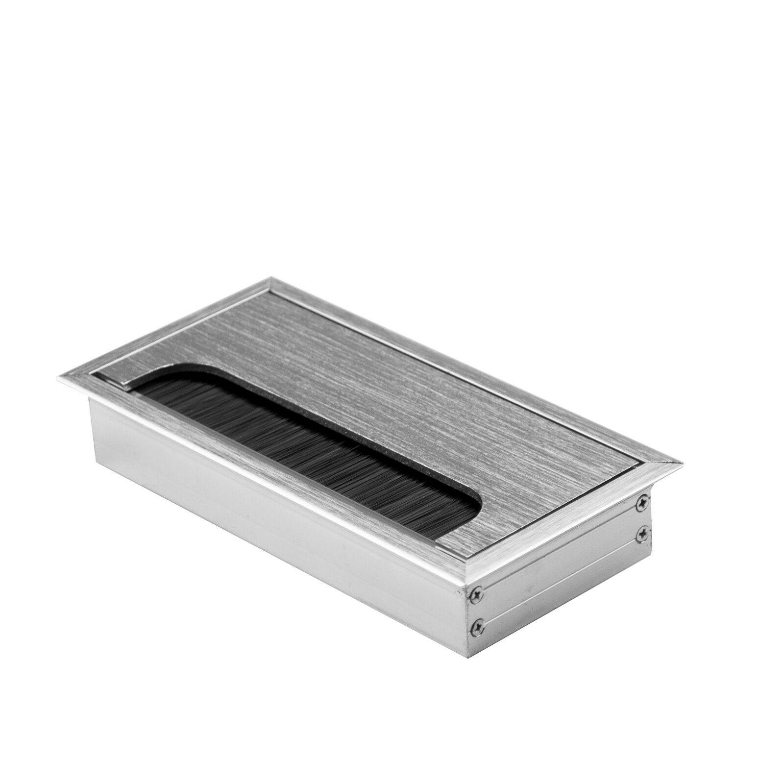 Edelstahl 80mm Kabeldurchführung Aluminium Kabeldurchlass Kabelauslass ALU 80x80mm