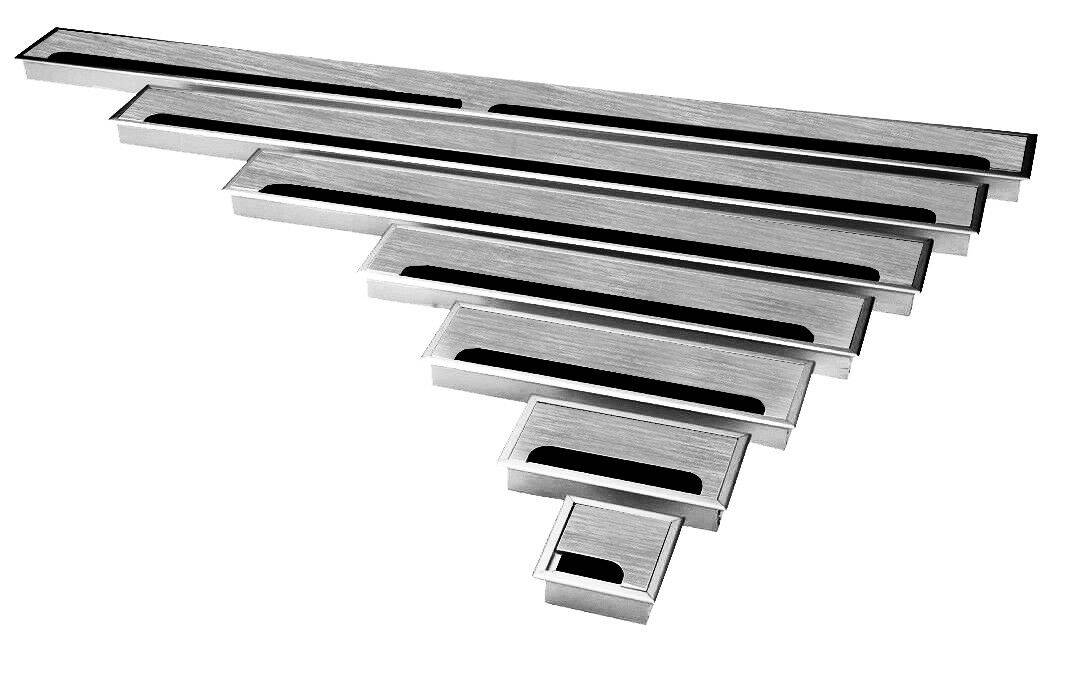 Edelstahl 80mm Kabeldurchführung Aluminium Kabeldurchlass Kabelauslass ALU 80x80mm