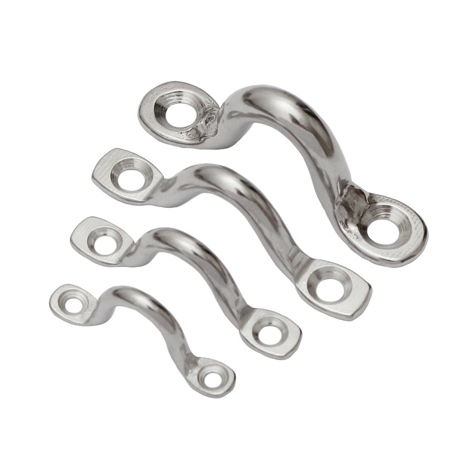 Edelstahl Augplatte Zurröse Deckenhaken Wandöse Ösenplatte Augenplatte Bügel Öse C 65mm