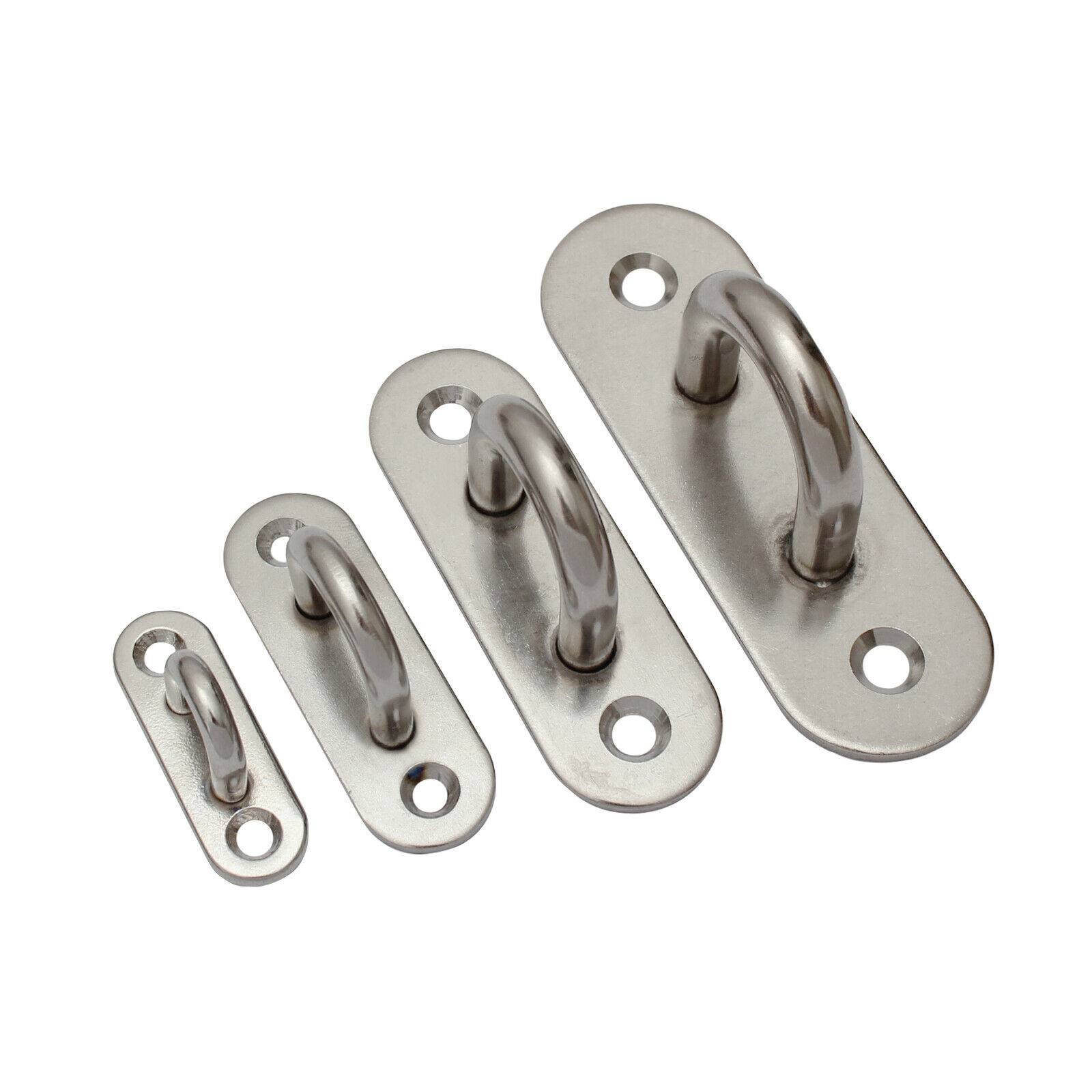 Edelstahl Augplatte Zurröse Deckenhaken Wandöse Ösenplatte Augenplatte Bügel Öse D 60mm