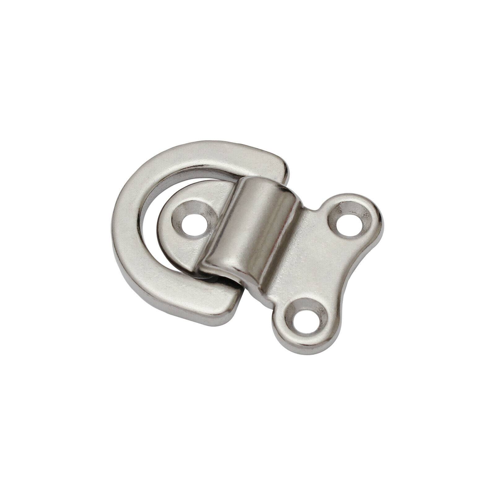 Edelstahl Augplatte Zurröse Deckenhaken Wandöse Ösenplatte Augenplatte Bügel Öse L 62x48mm