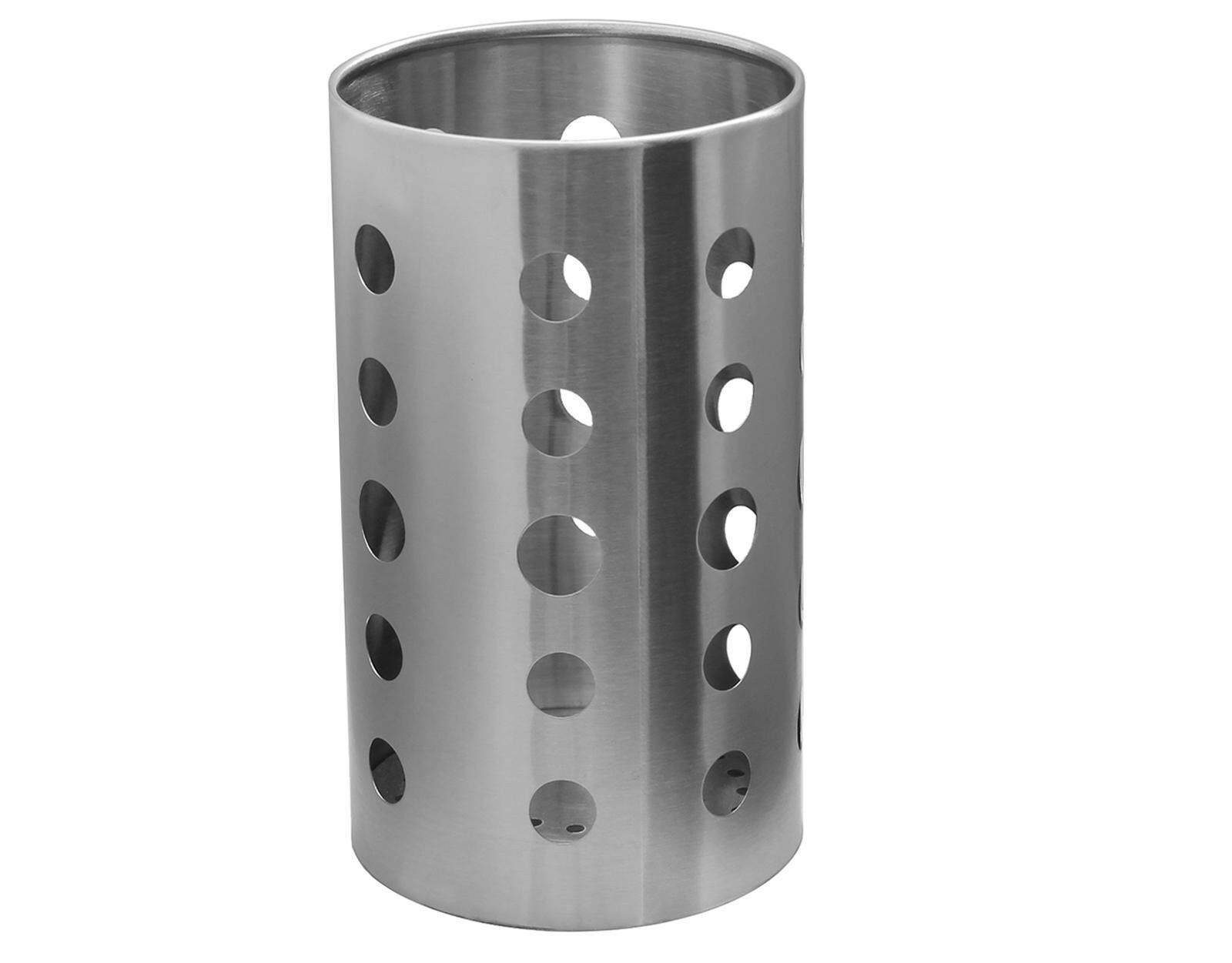 Edelstahl Besteckbehälter Besteckköcher Besteckhalter Besteckständer Halter 165mm