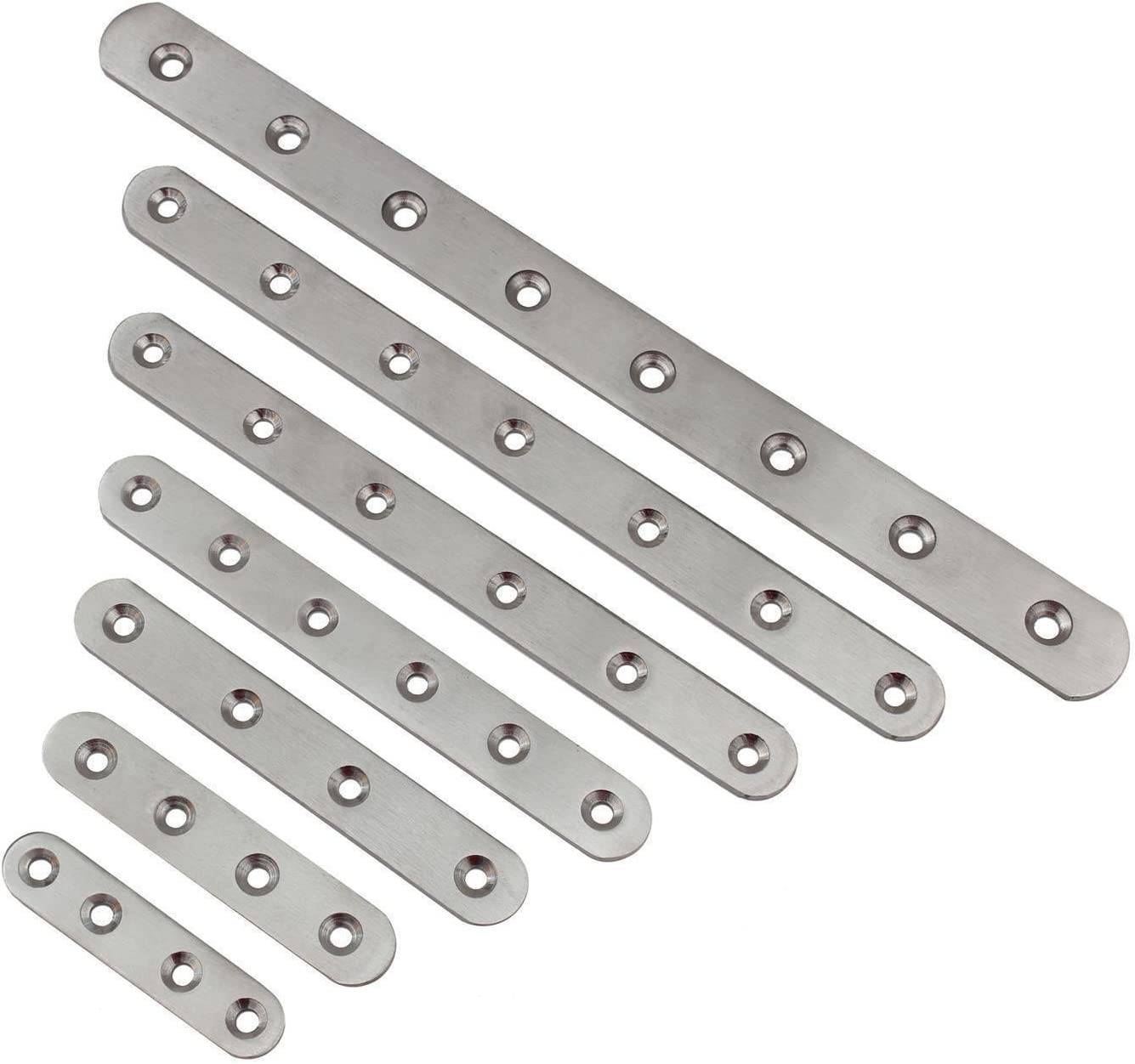 Edelstahl Blech Lochplatte Holzverbinder Lochblech Flachverbinder Verbinder 5-15 80x17mm