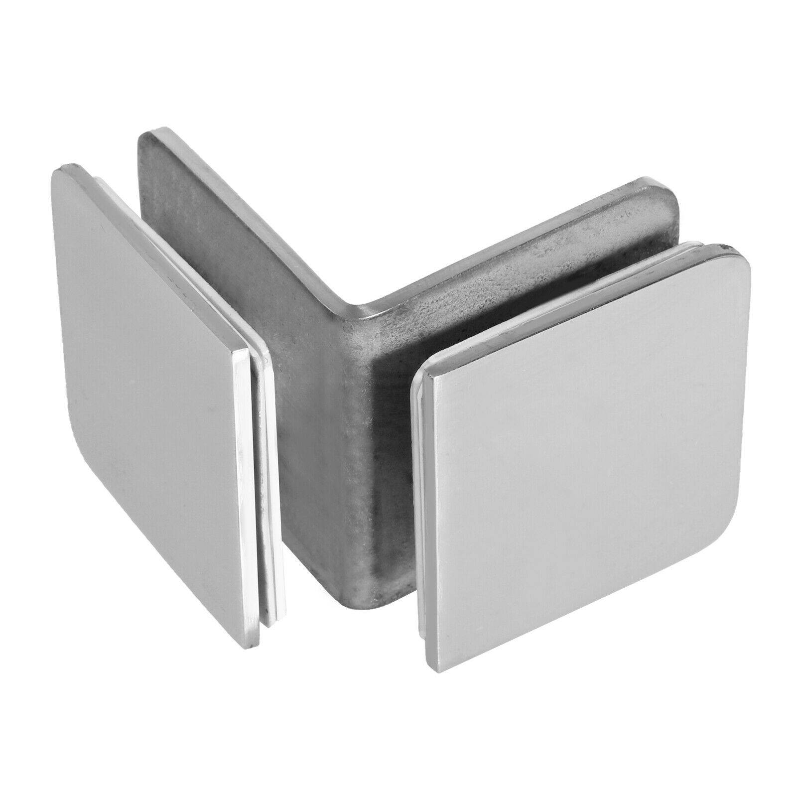 Edelstahl Chrom Glashalter 8mm 8,38mm 8,76mm 10mm Klemmhalter Glasklemme Glas B