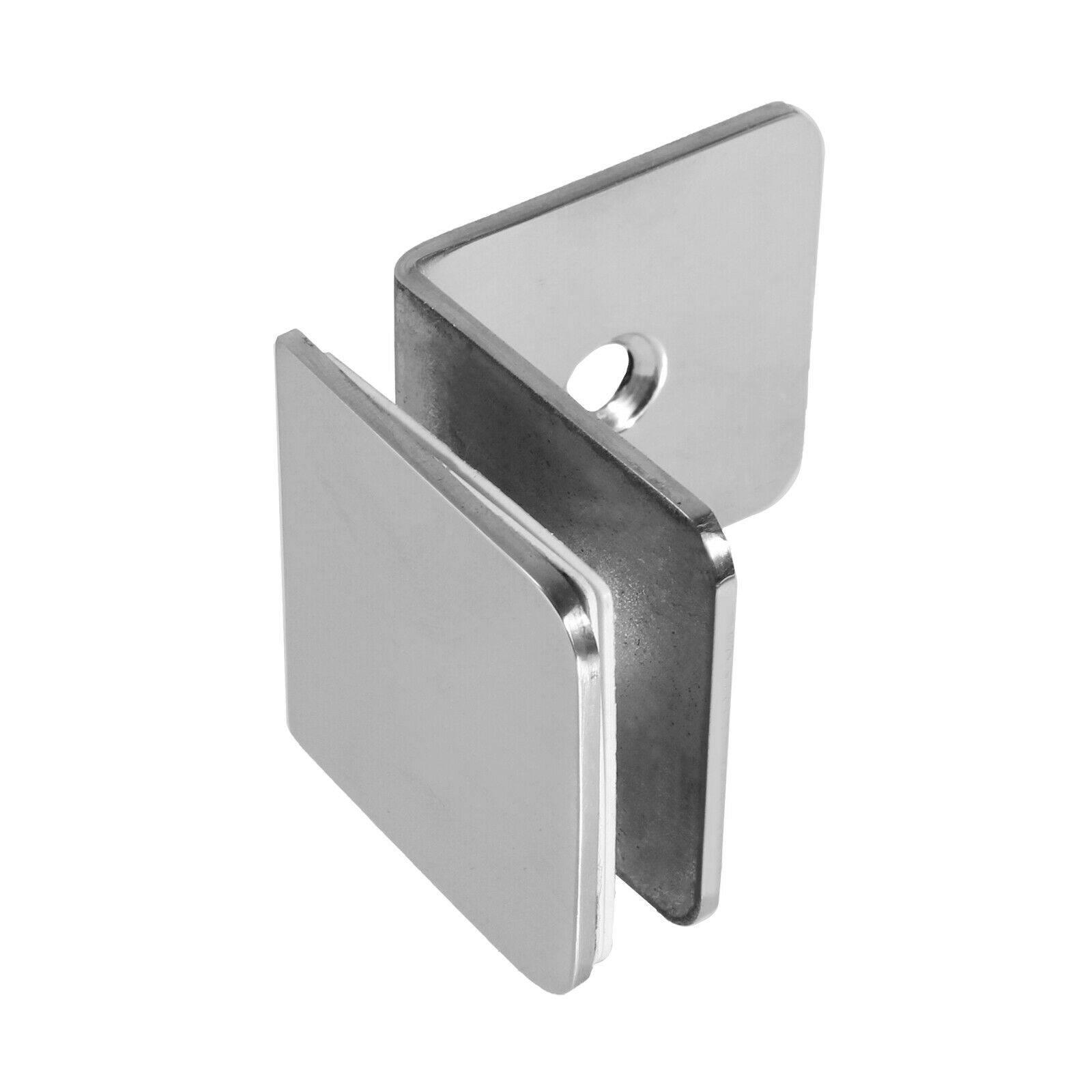 Edelstahl Chrom Glashalter 8mm 8,38mm 8,76mm 10mm Klemmhalter Glasklemme Glas E