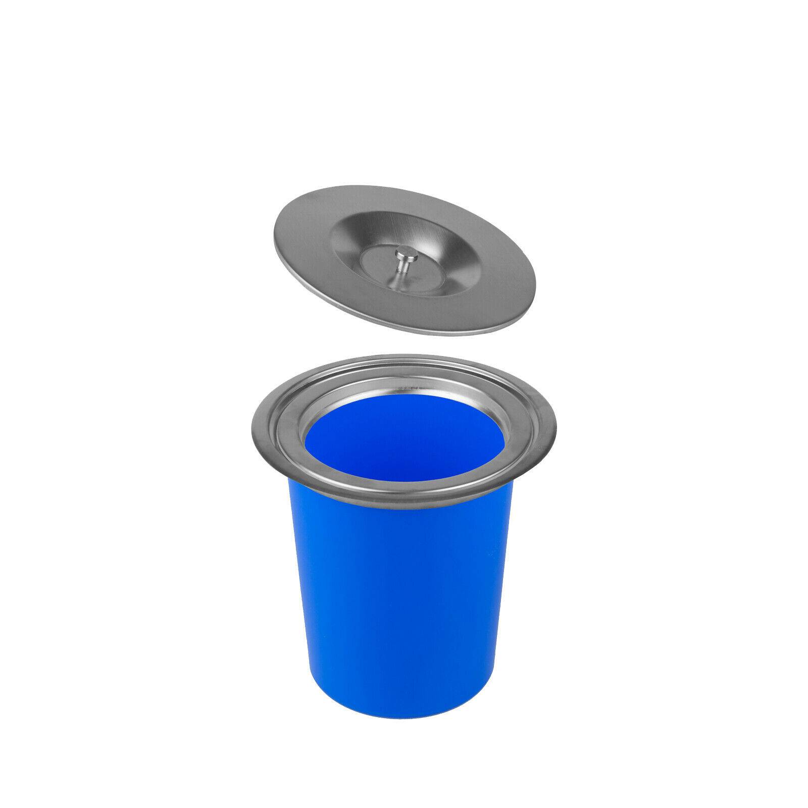 Edelstahl Einbau Abfalleimer Küche Arbeitsplatte Bio Mülleimer Abfallsammler 5L