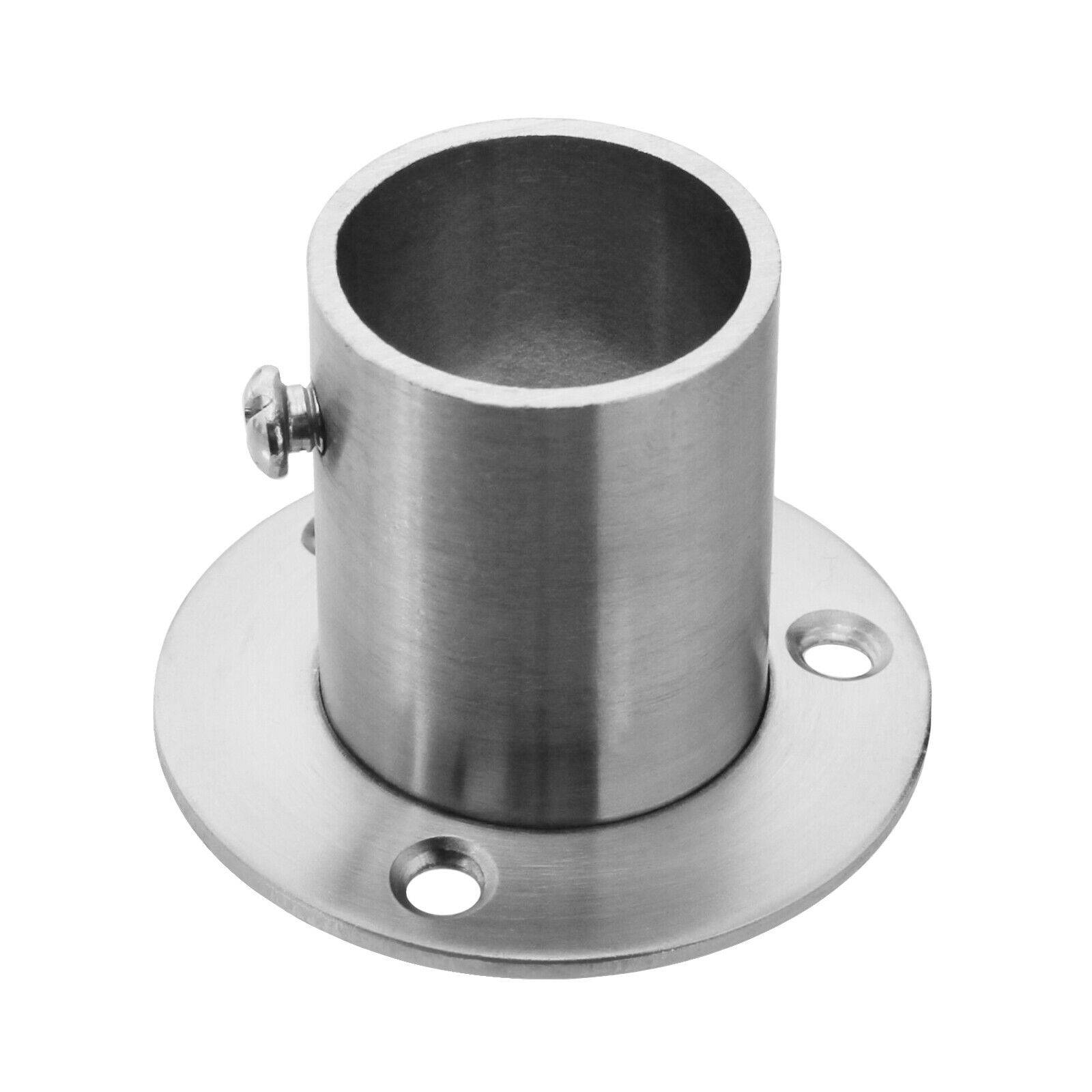 Edelstahl Flansch geschliffen Flanschverbindung Wandanker Wandflansch Ø25mm