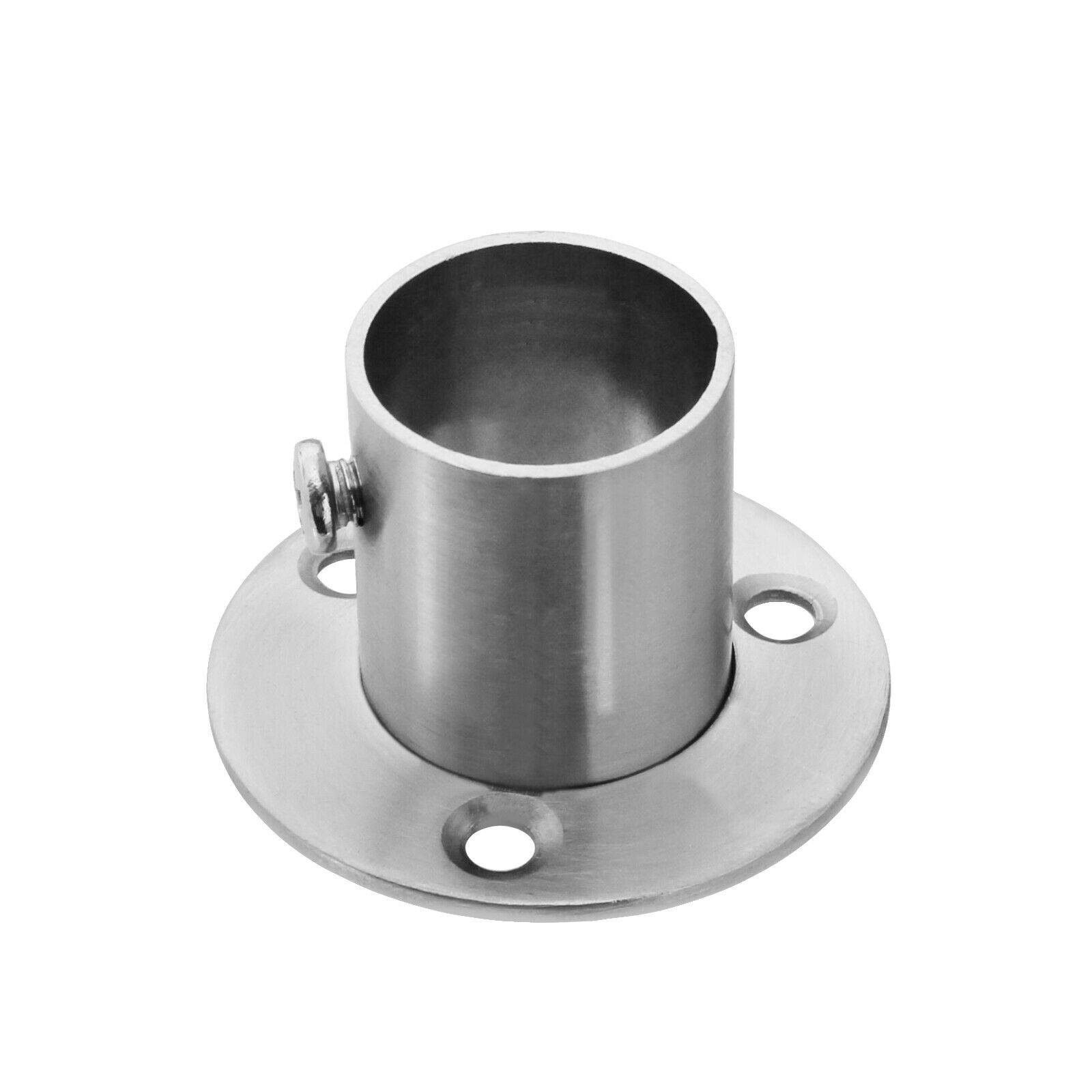 Edelstahl Flansch geschliffen Flanschverbindung Wandanker Wandflansch Ø22mm