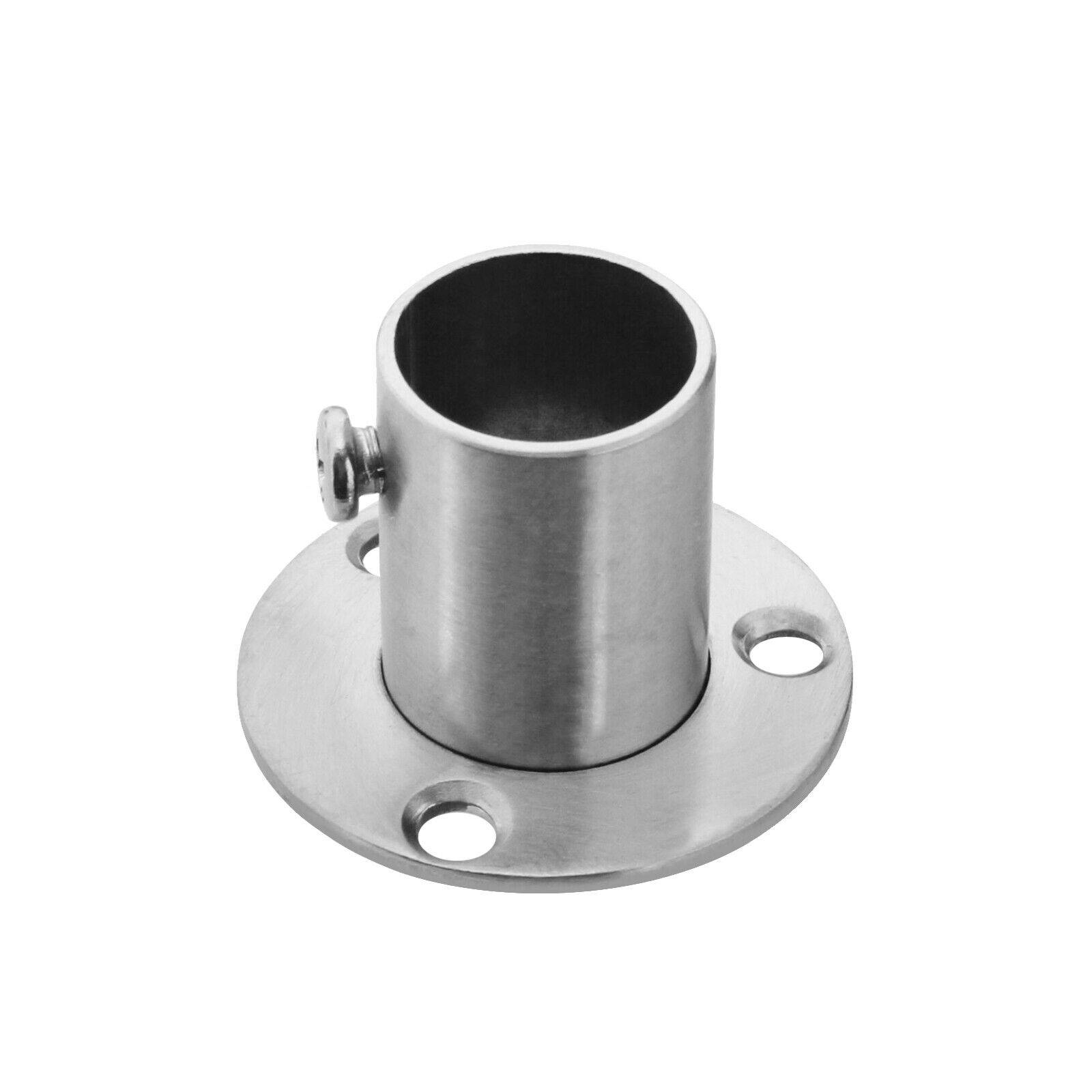 Edelstahl Flansch geschliffen Flanschverbindung Wandanker Wandflansch Ø19mm