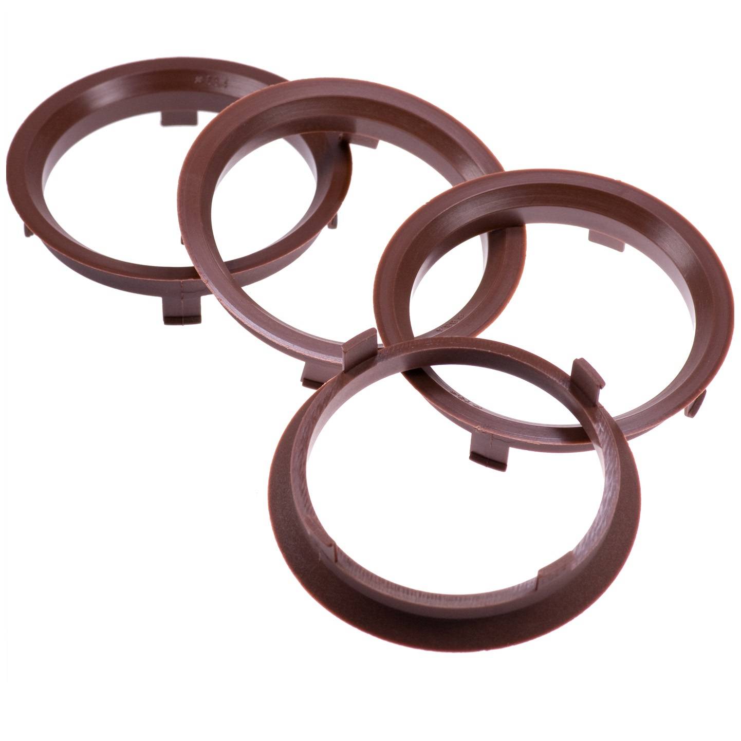 4x BRANDT Zentrierringe 70,1 x 63,4 mm braun Radnabe Felgen Ringe