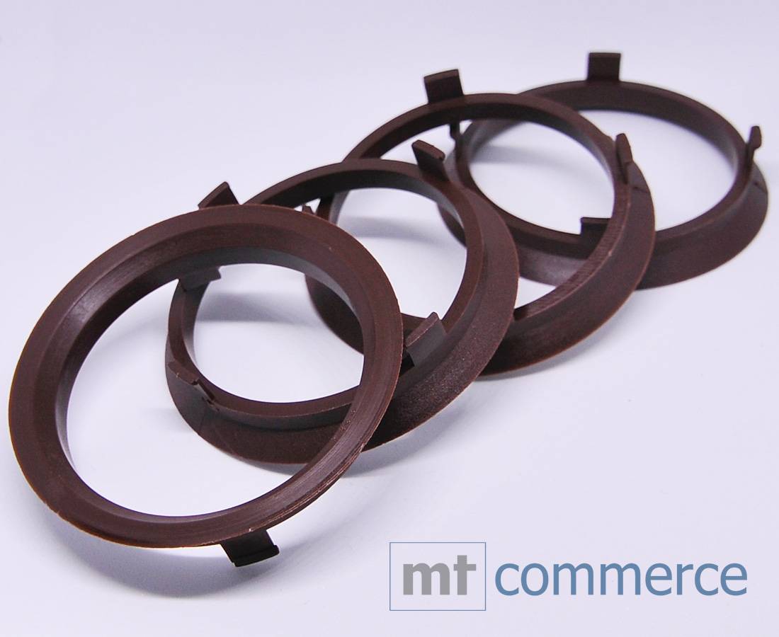 4x BRANDT Zentrierringe 70,1 x 63,4 mm braun Radnabe Felgen Ringe