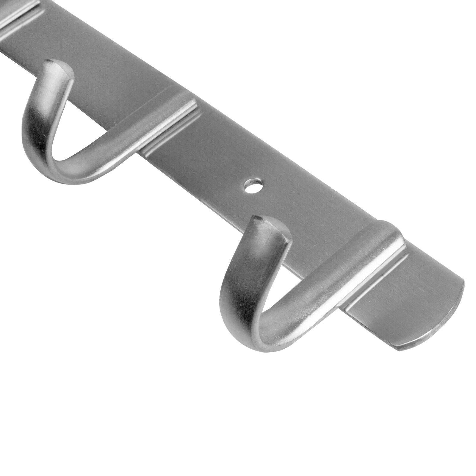 Edelstahl Garderobenhaken Wandgarderobe Garderobe exklusiv Hakenleiste Haken A - Gebürstet 14