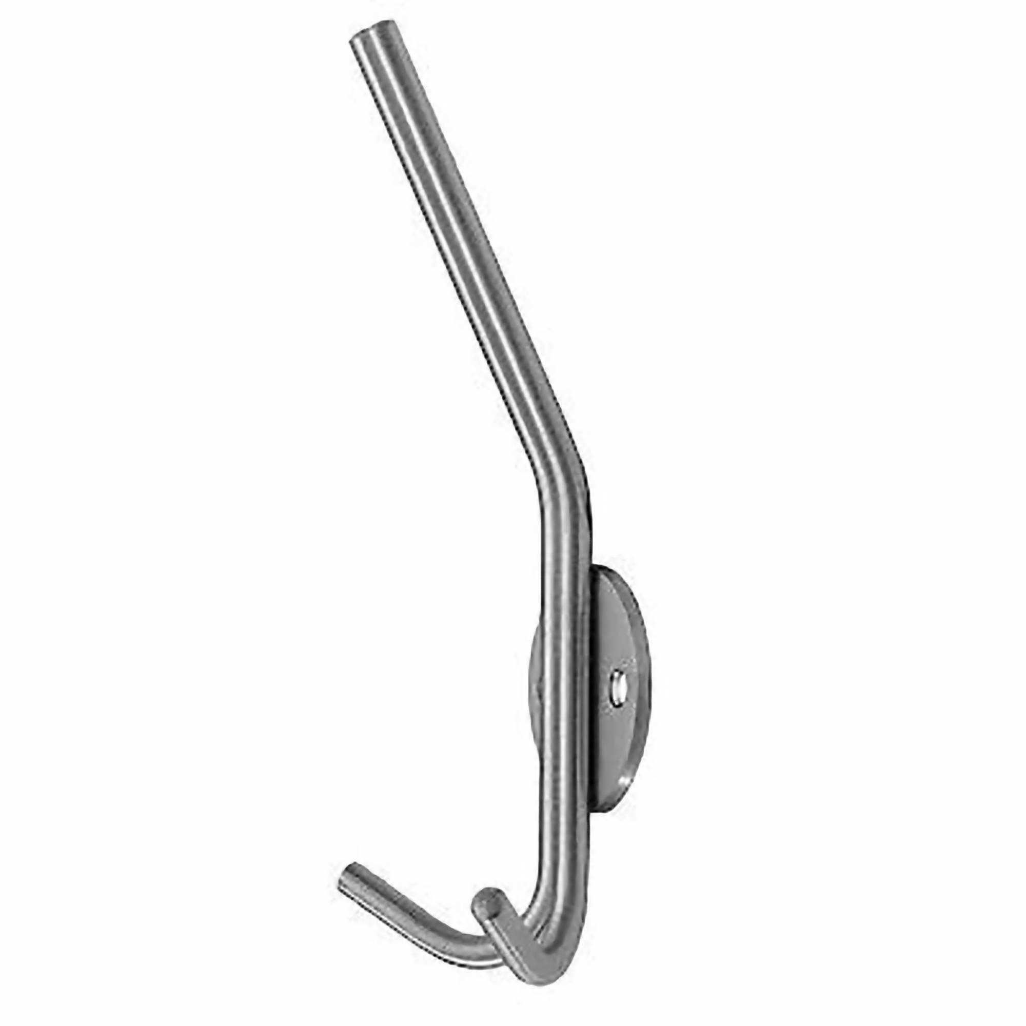 Edelstahl Garderobenhaken Wandgarderobe V4A massiv Garderobe Mantelhaken Haken Doppel "lang"