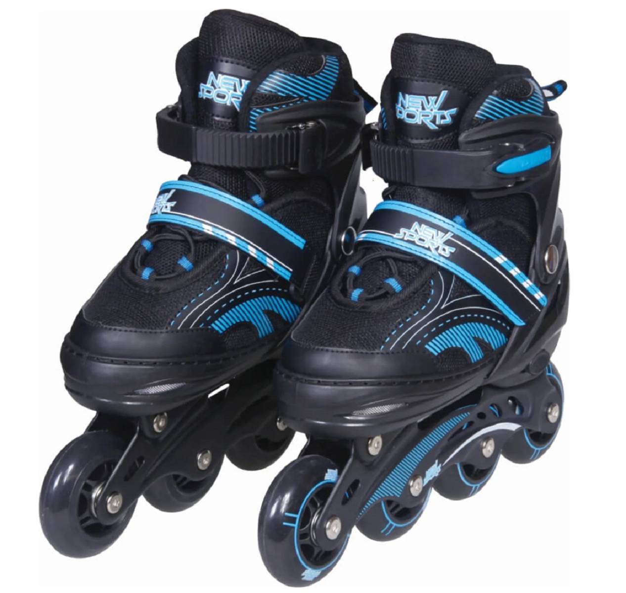 New Sports Inlineskates 73421969 Inliner Blau ABEC 7, Größe 39 - 42