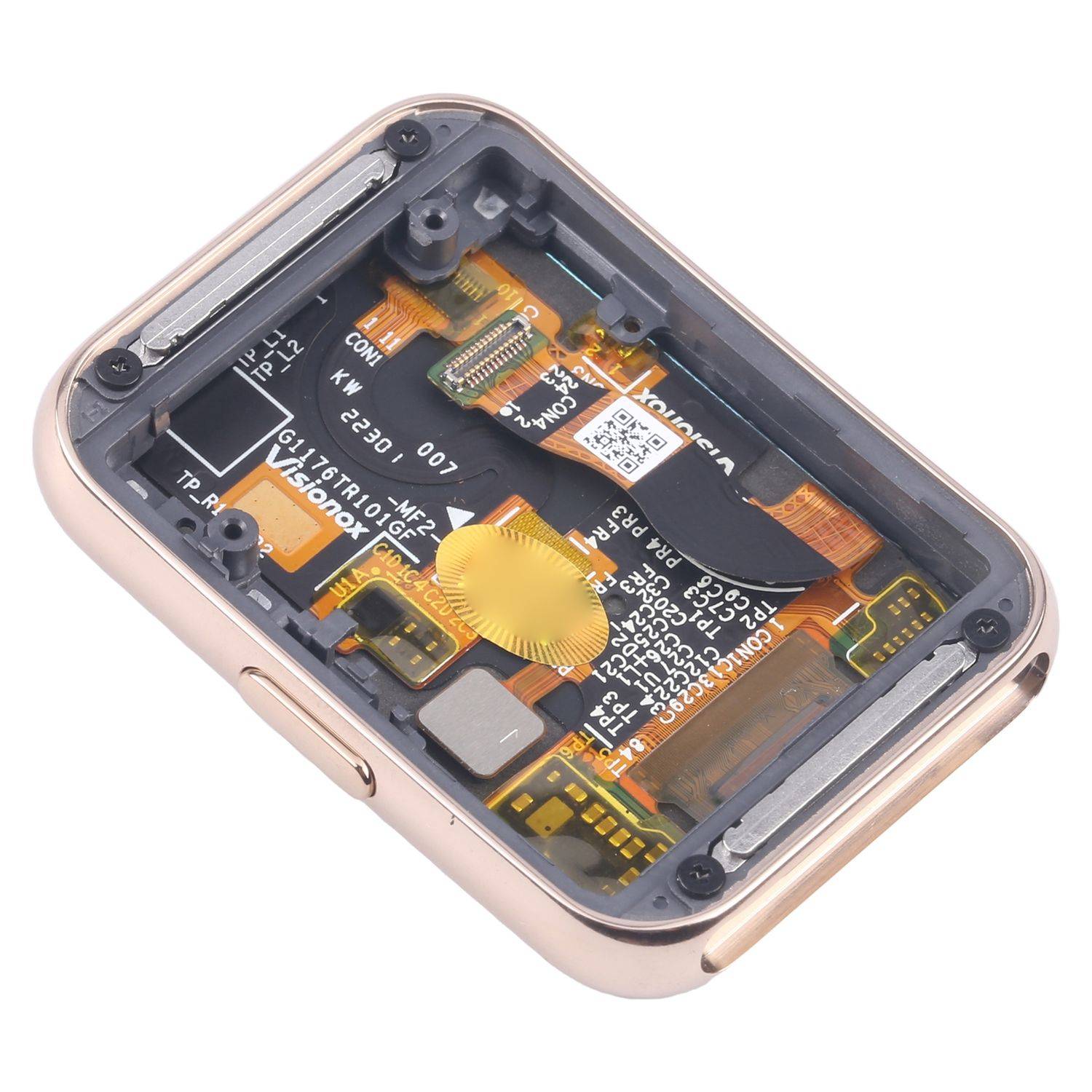 Für Samsung Galaxy Fit 2 LCD Display Kompletteinheit mit Rahmen Gold Ersatz
