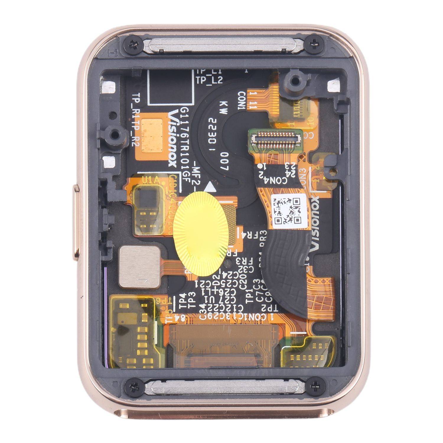 Für Samsung Galaxy Fit 2 LCD Display Kompletteinheit mit Rahmen Gold Ersatz