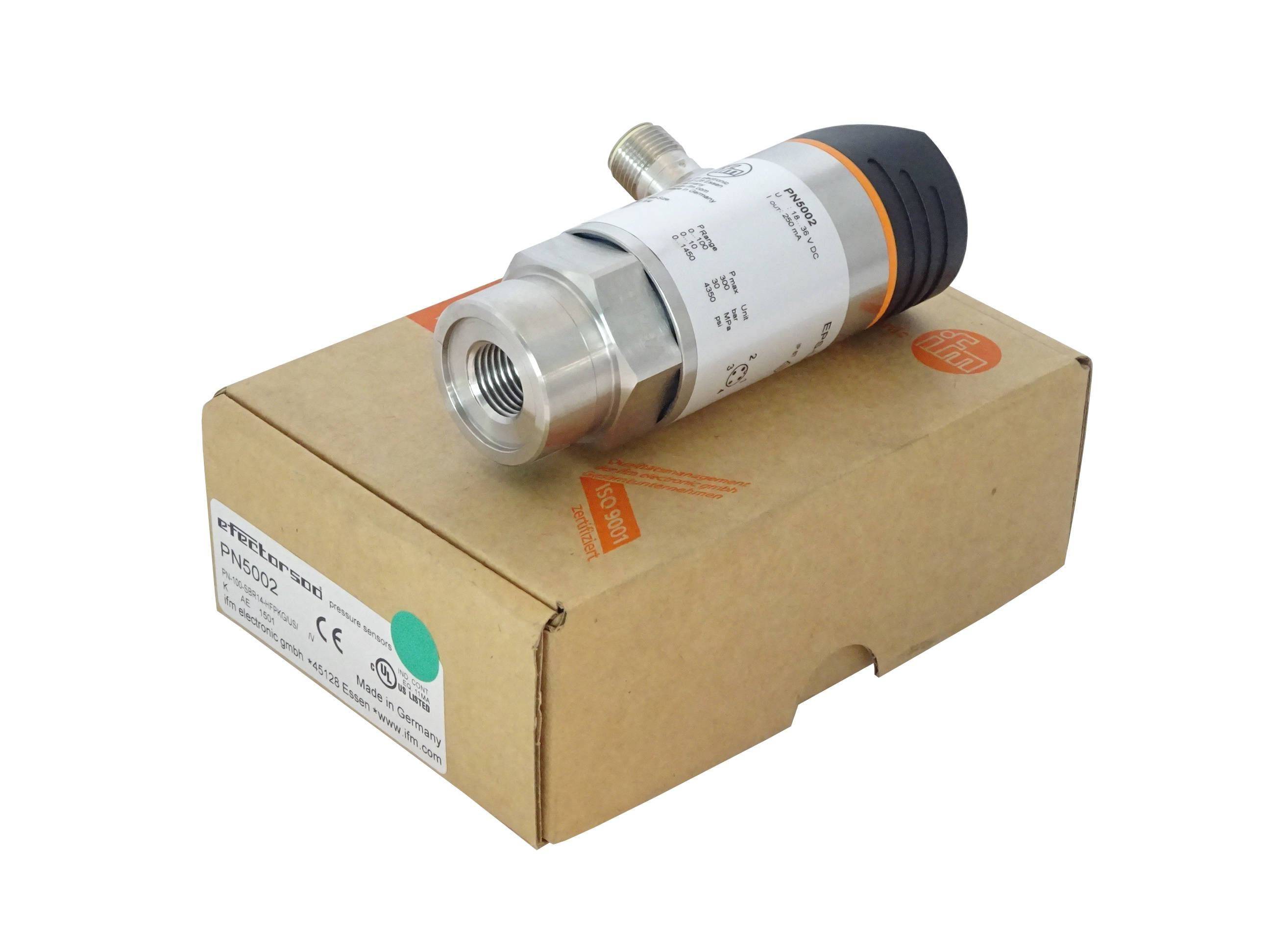 IFM PN5002 (PN-100-SBR14-HFPKG/US/ /V Drucksensor 0...100 bar)