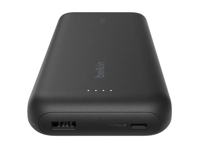 Belkin BoostCharge - Powerbank - mit integriertem Kabel - 20000 mAh - 30 Watt -