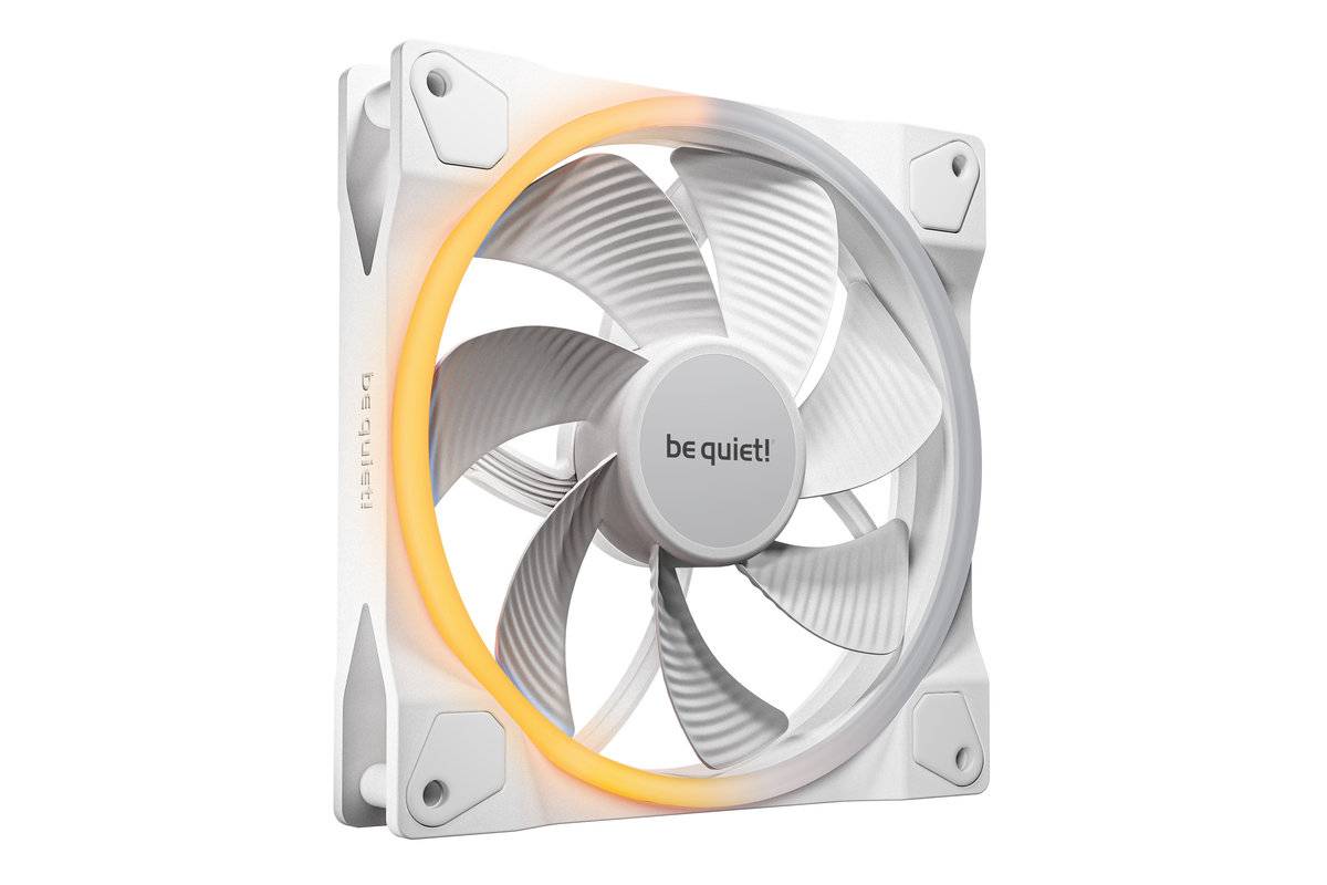 BE QUIET! - Light Wings 140 mm PWM Reverse White Ventilator 14 cm - Gehäuse-Lüfter - 25,5 dB